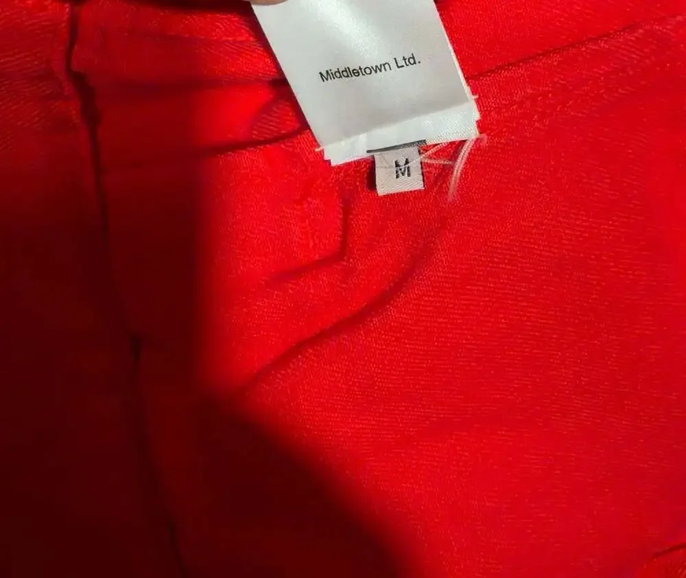 NASASEASONS Red Denim Trucker Jacket